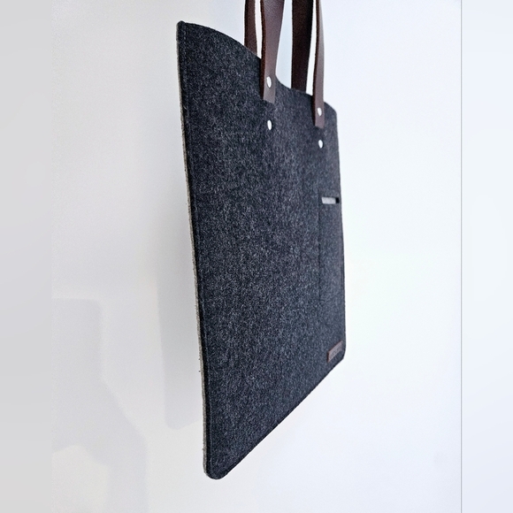 NWOT Graf Lantz merino wool tote / laptop or document sleeve - Picture 3 of 9